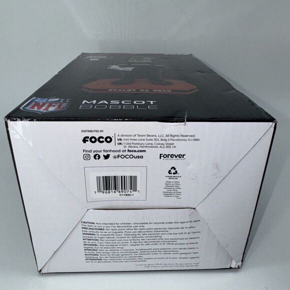 SEALED L.E. NFL Chicago Bears Staley Da Bear Mascot Bobble Head 414/612 Numbered - Picture 7 of 8